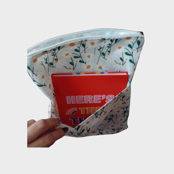 Blue Floral Book Sleeve - Picture 5 of 6